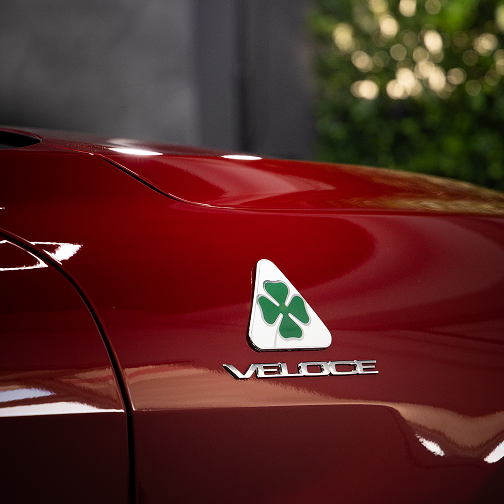 Thanos Designs Alfa Romeo Veloce Quadrifoglio Logo Detail