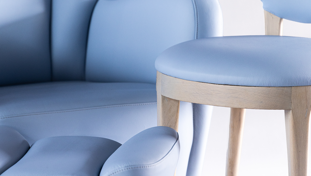 Thanos Designs Chair Αrmchair Footrest Set Close Up