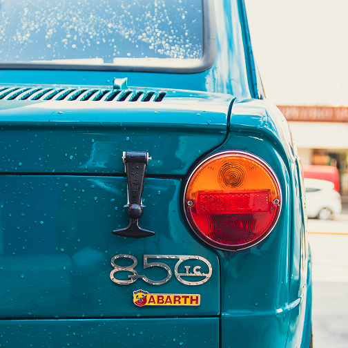 Fiat Abarth 850 Classic Outside Back View