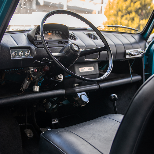 Fiat Abarth 850 Classic Front Seat View