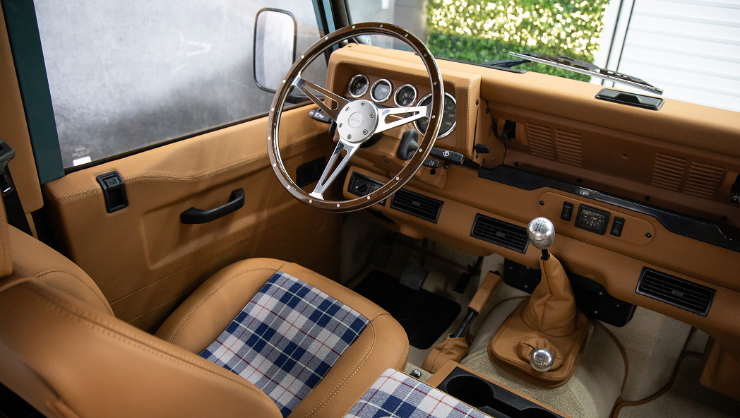 Thanos Designs Land Rover Defender Front Seat Close Up