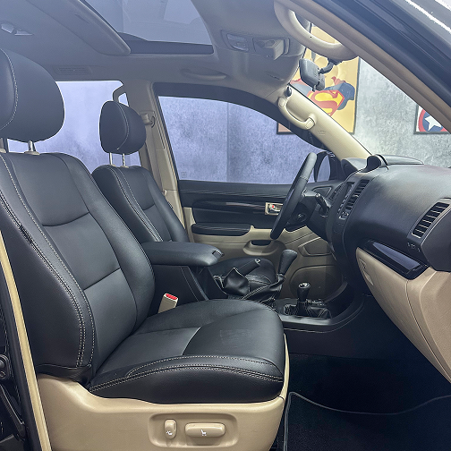 Thanos Designs Toyota Land Cruiser Front Seat Close Up